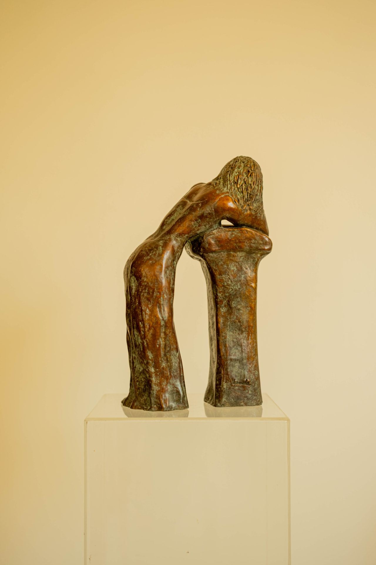Resting Together, bronze sculpture