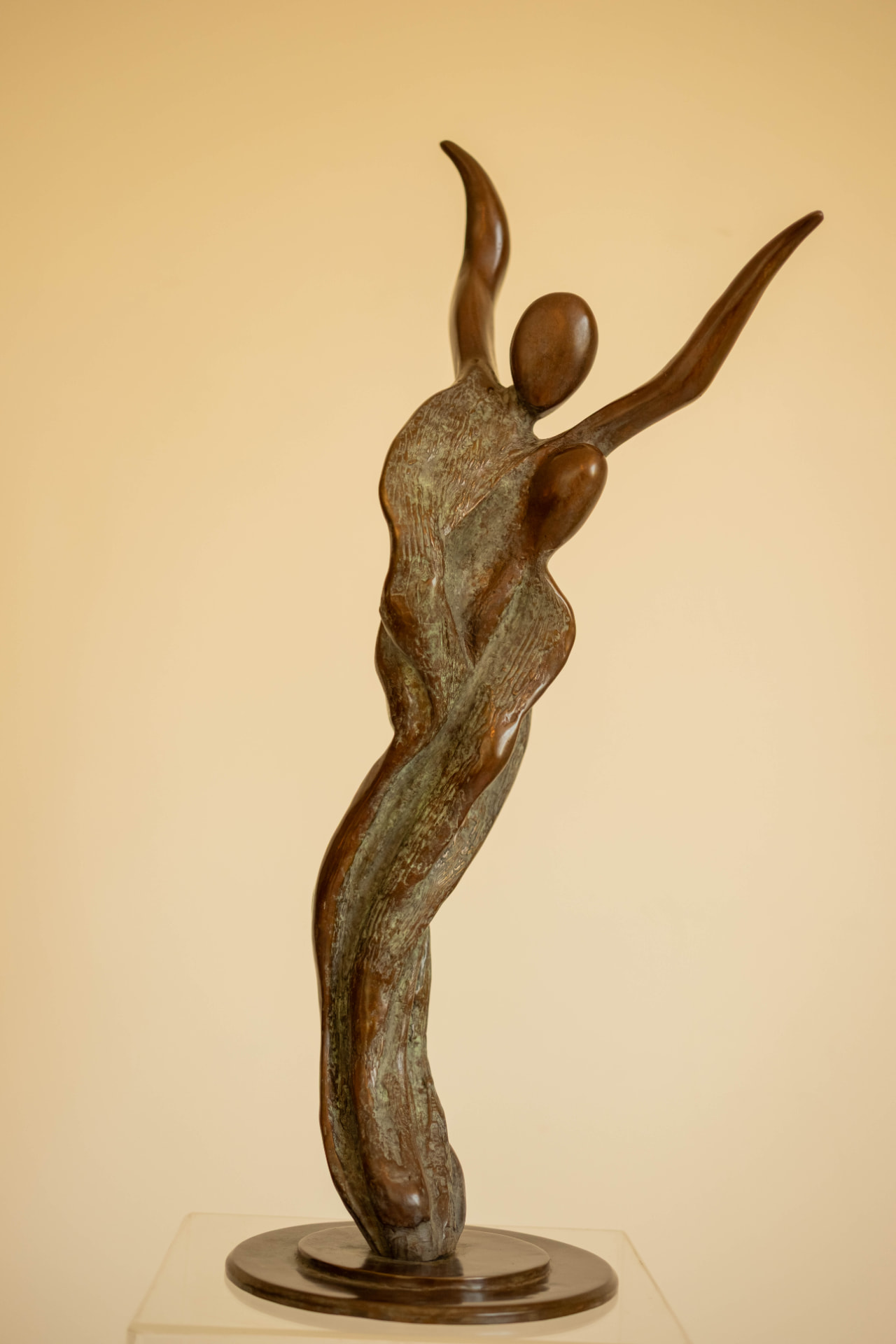 Rejoice, bronze sculpture