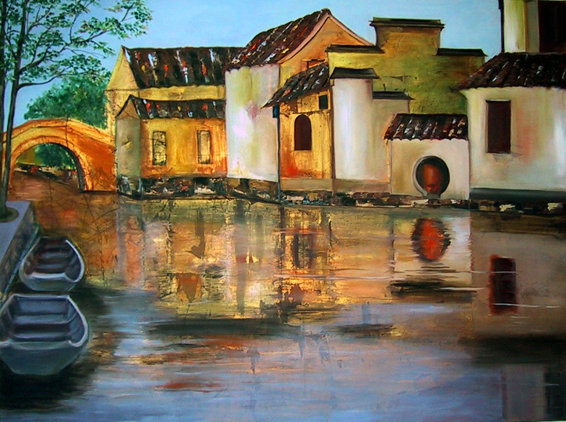 Untitled XI, oil painting by Hasida Steinbock