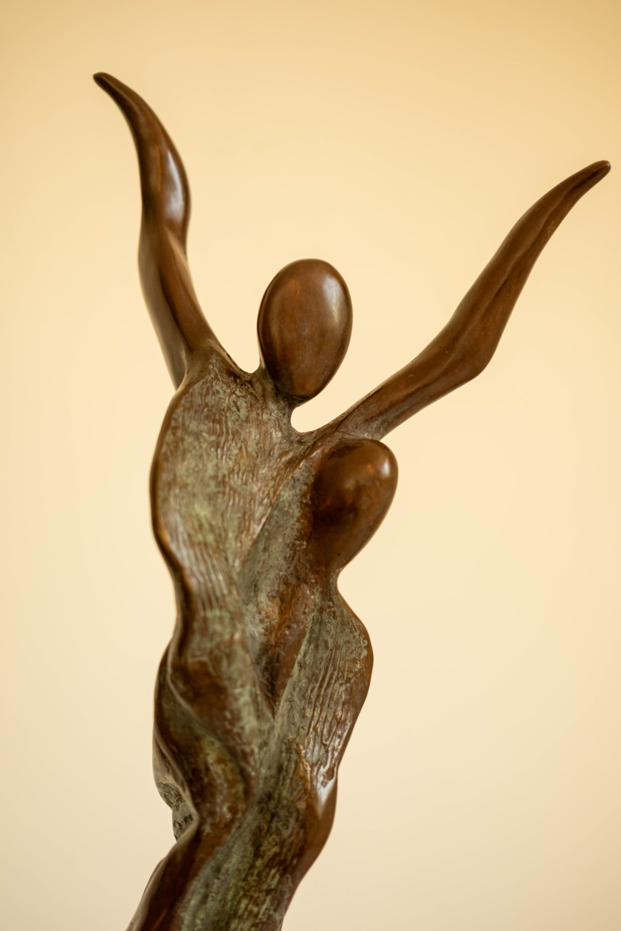 Rejoice, bronze sculpture