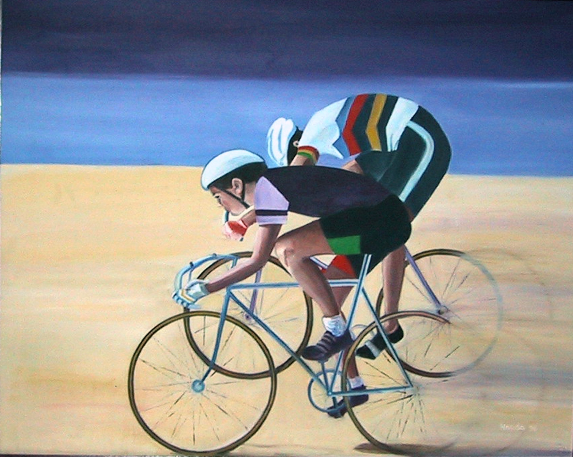 Untitled XIV, oil painting by Hasida Steinbock