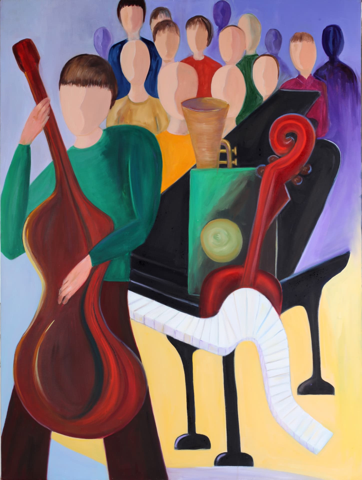 Untitled VII, oil painting by Hasida Steinbock