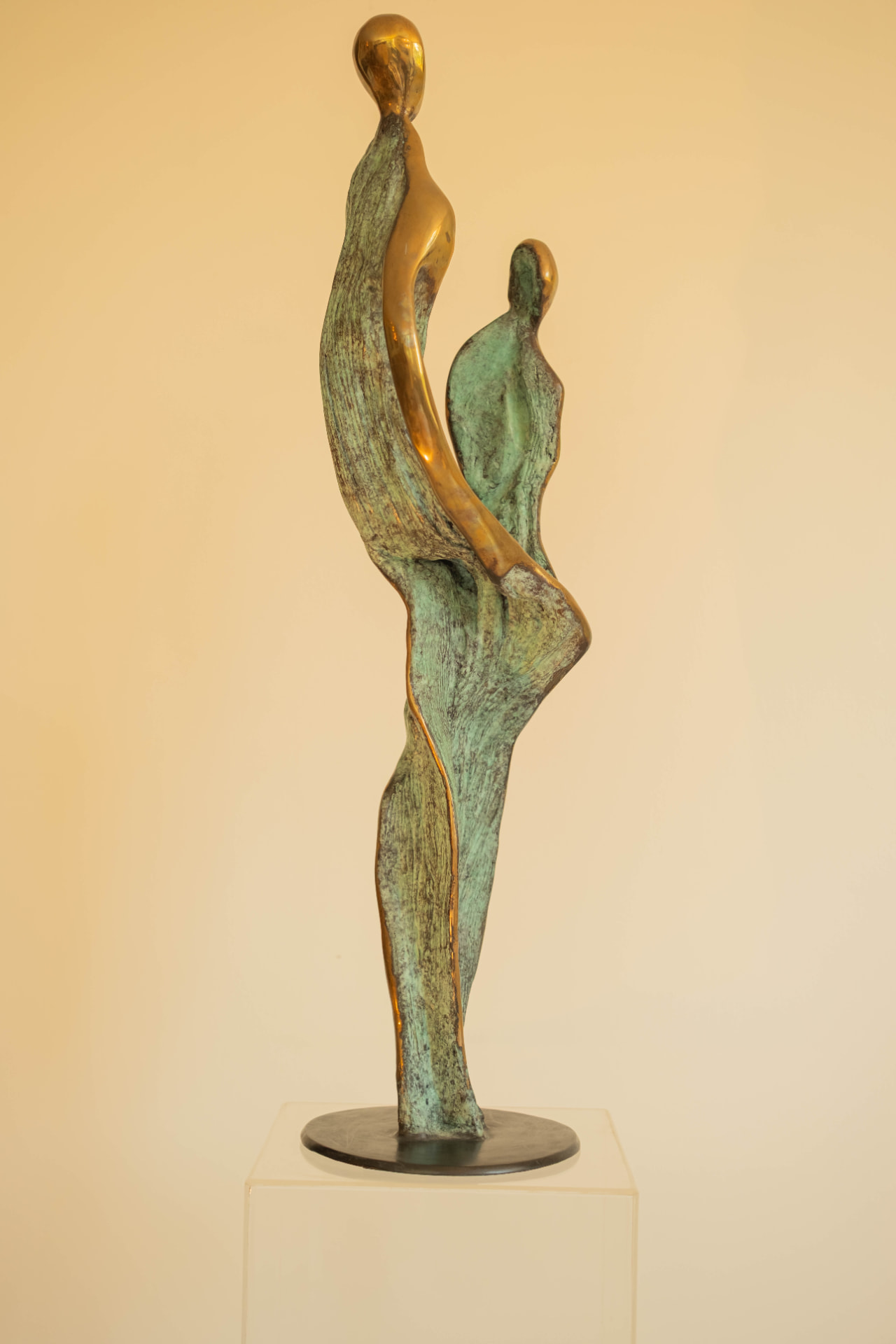 Two Figures Rising, bronze sculpture, view 8