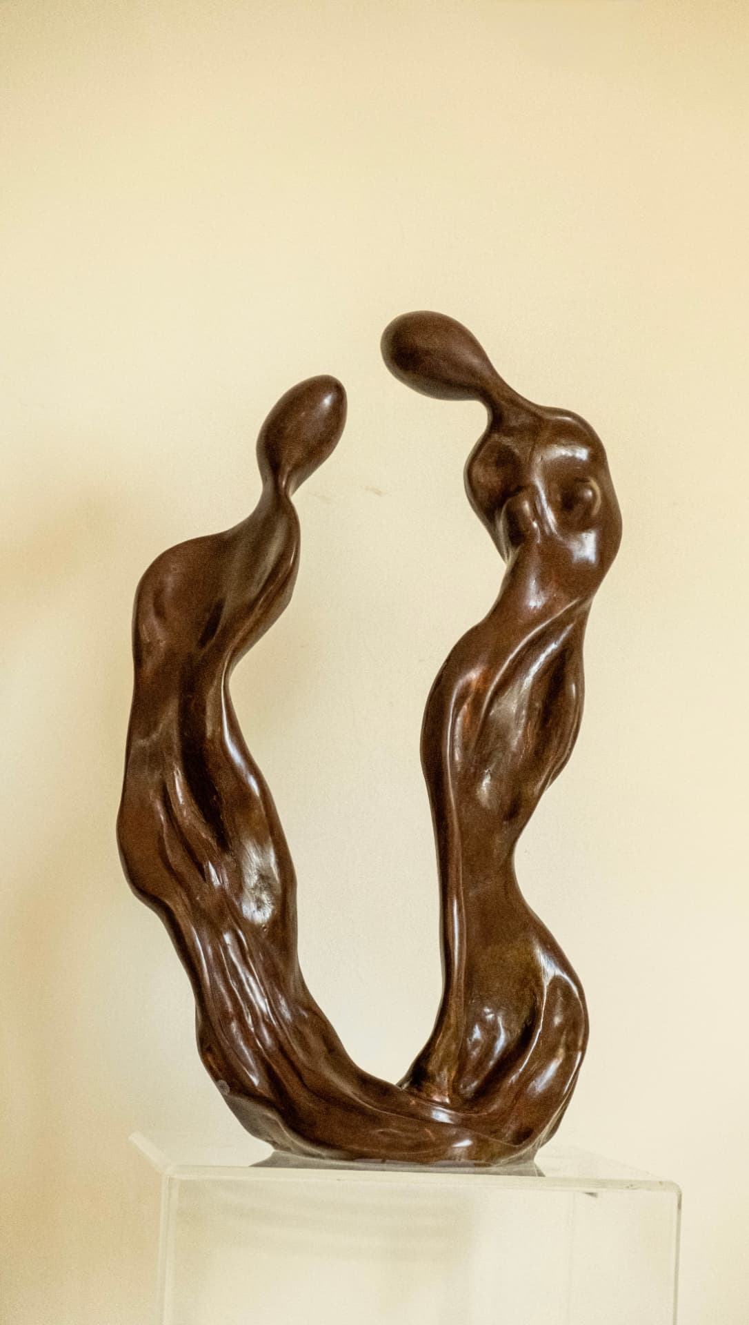 Duet, bronze sculpture