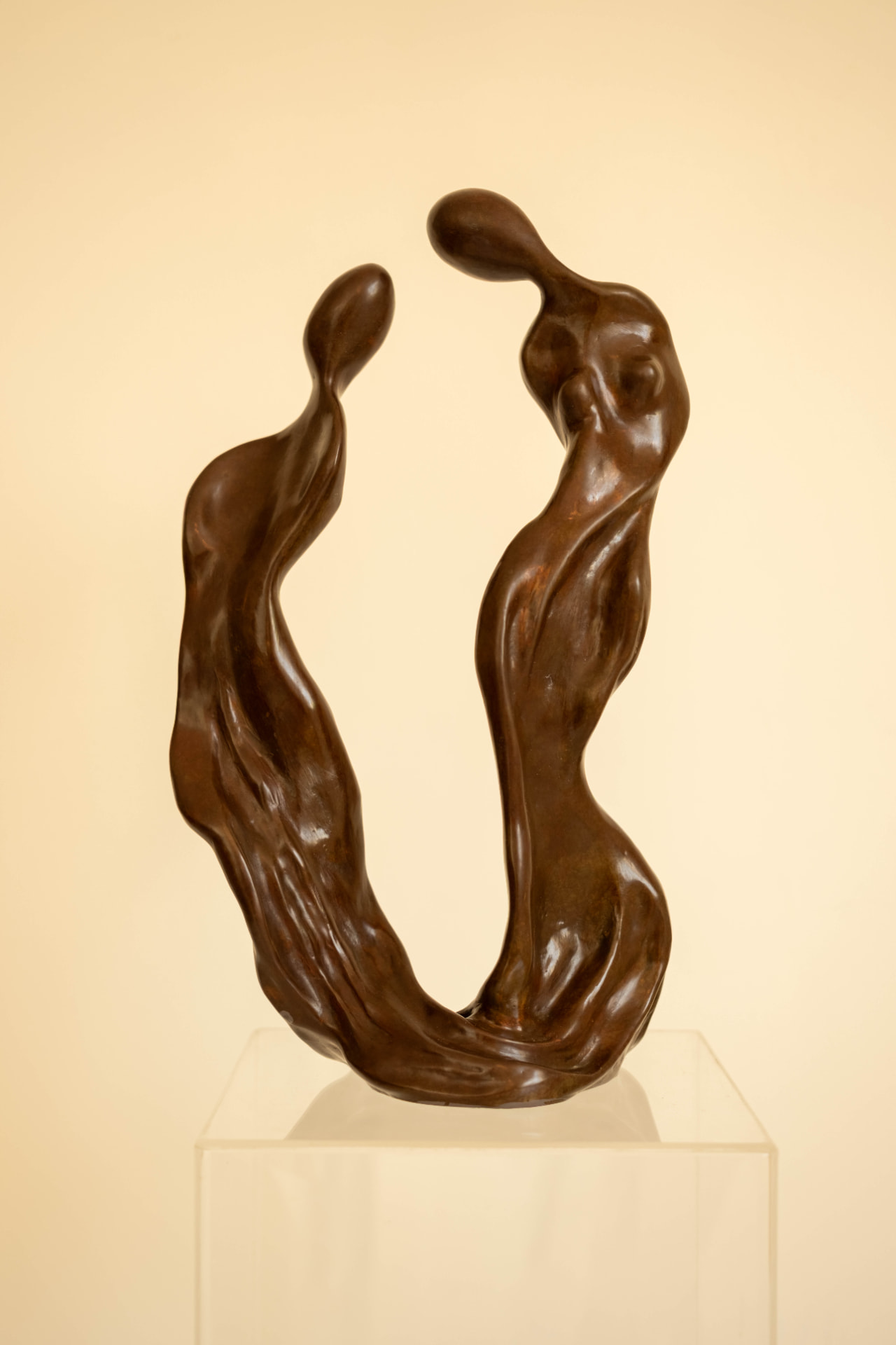 Duet, bronze sculpture