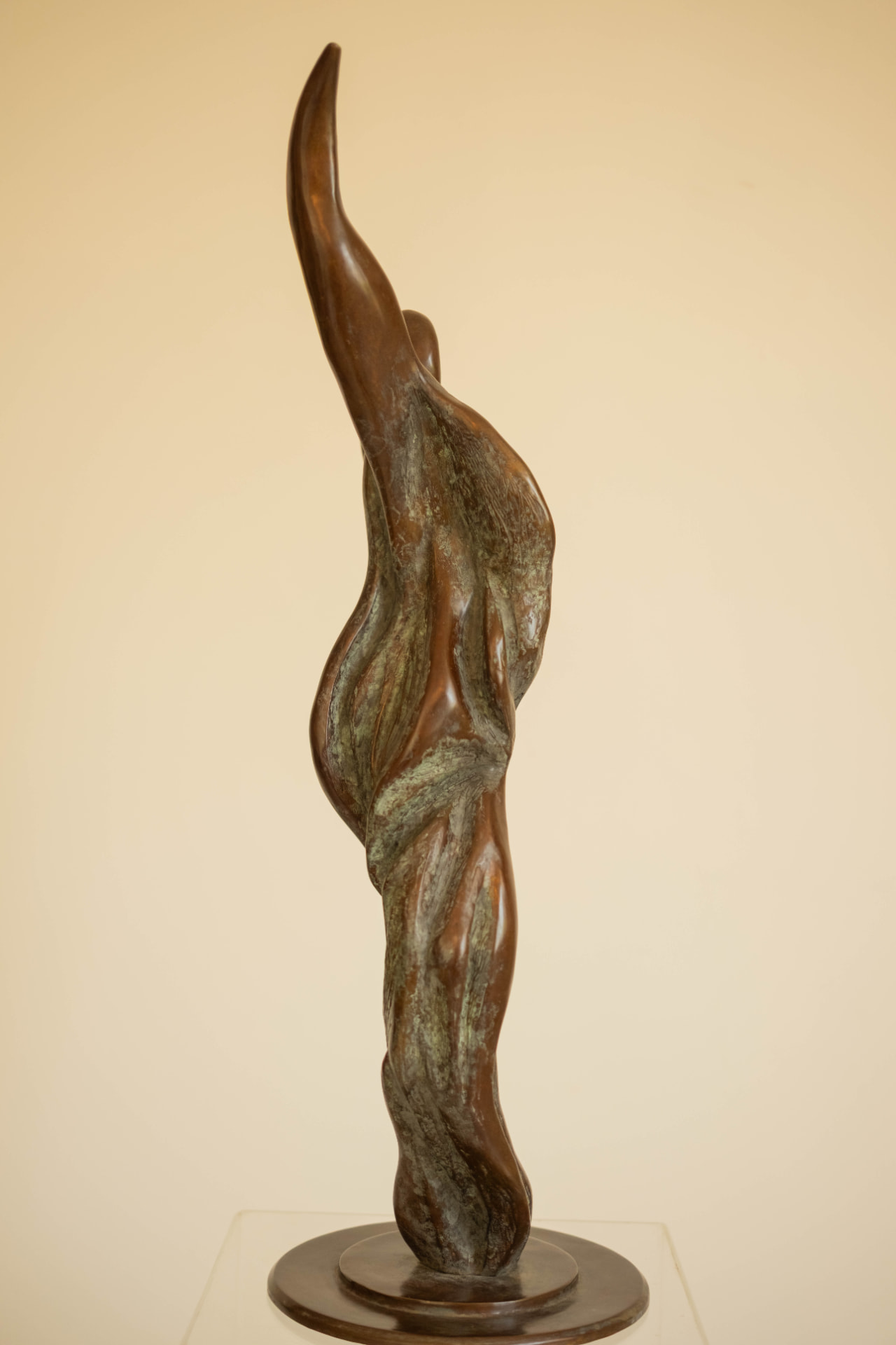 Rejoice, bronze sculpture