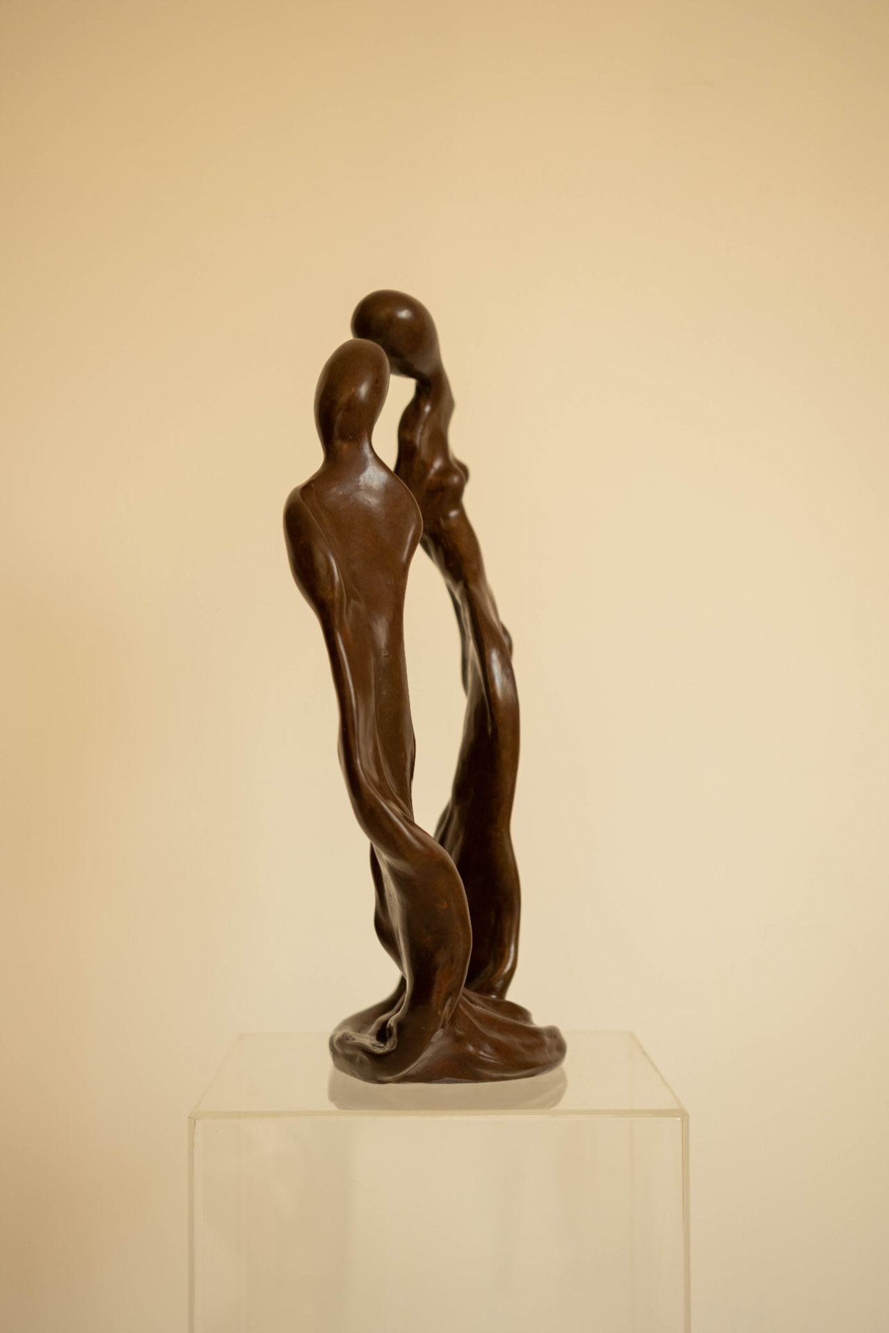 Confidants, bronze sculpture