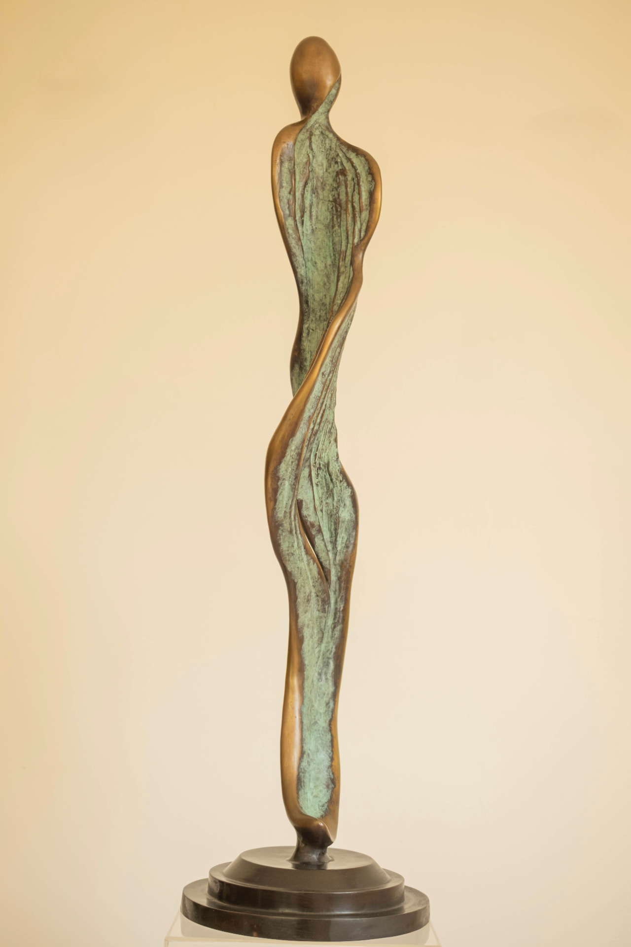 Flame Figure, bronze sculpture, view 6