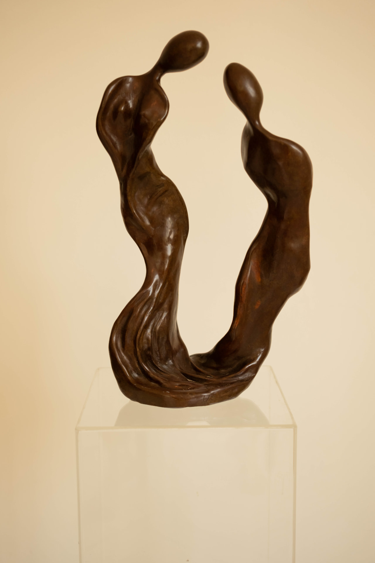 Duet, bronze sculpture