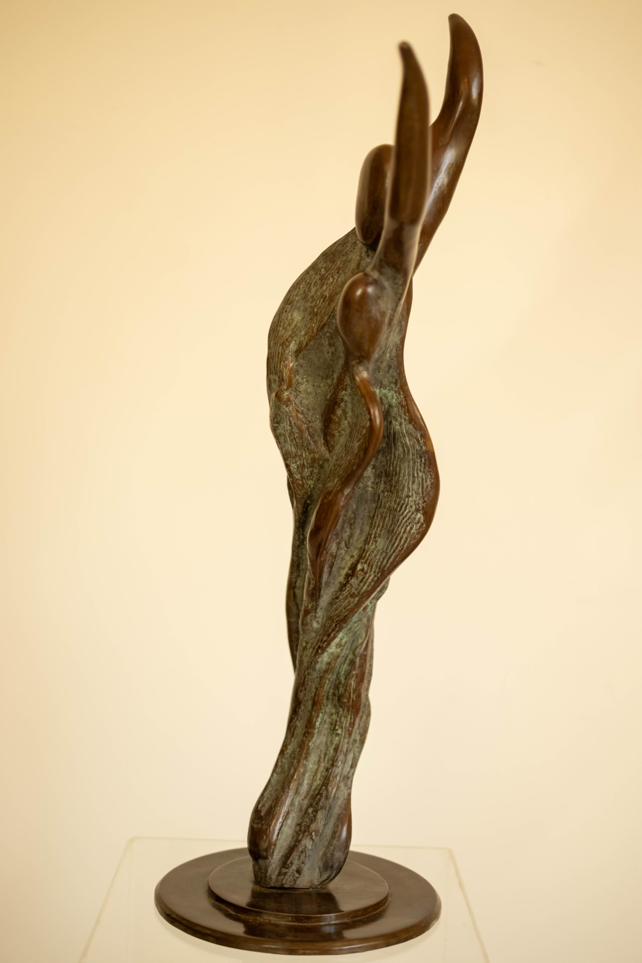 Rejoice, bronze sculpture