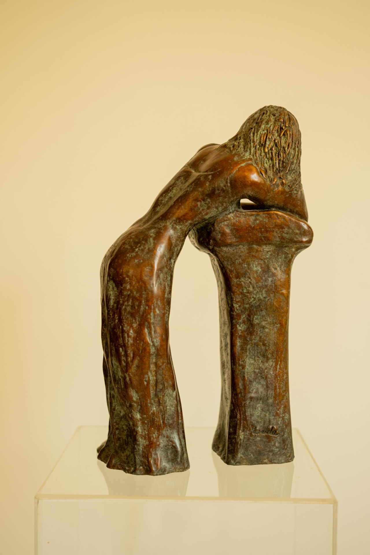 Resting Together, bronze sculpture