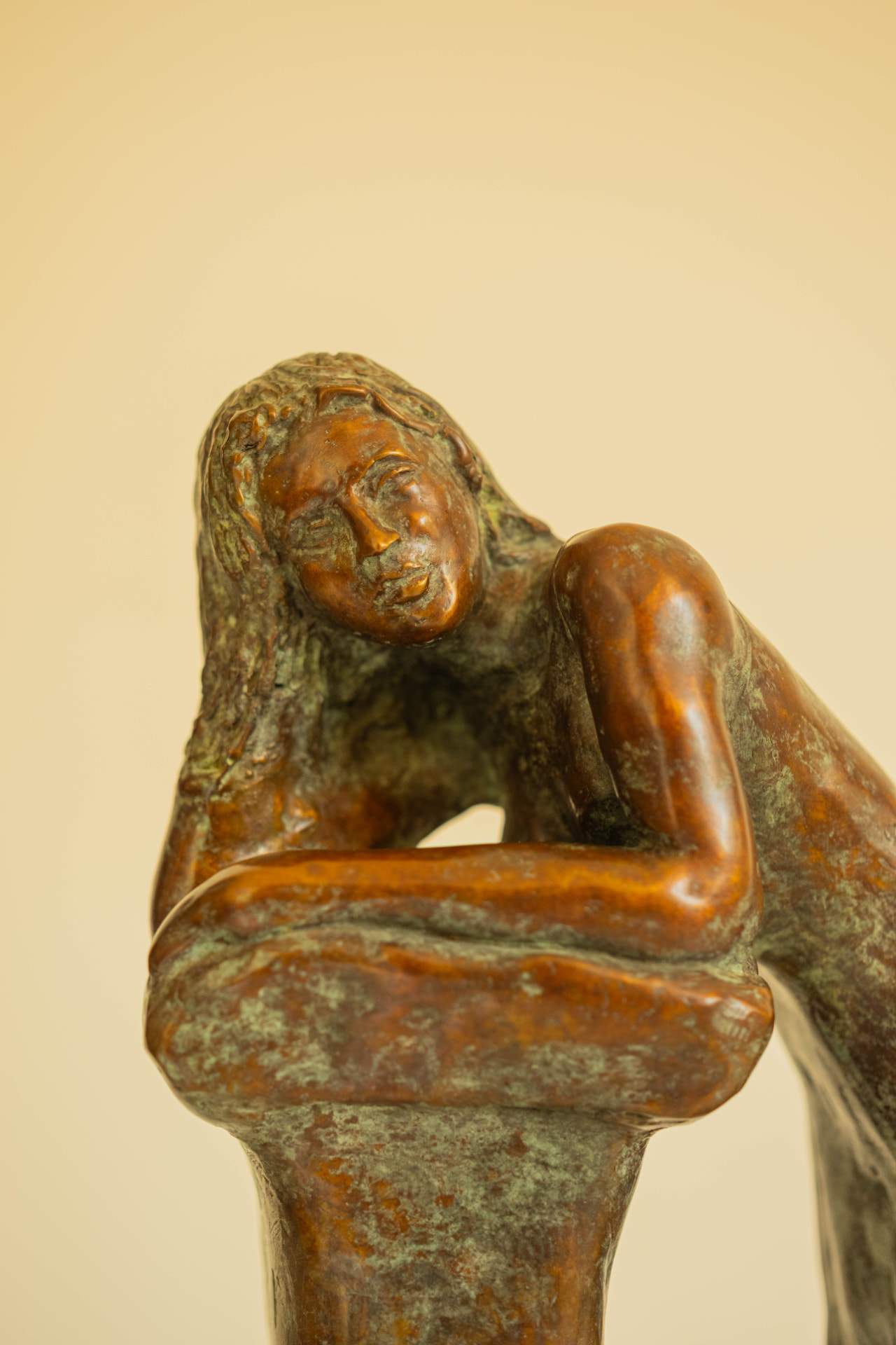 Resting Together, bronze sculpture