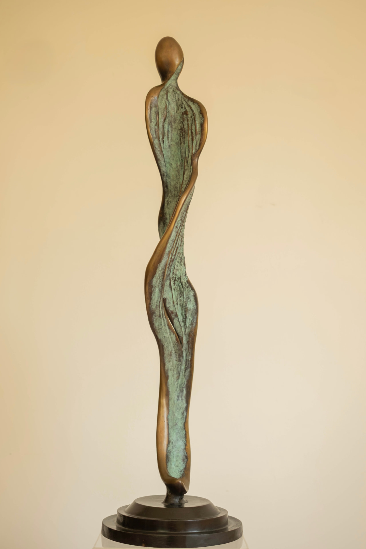 Flame Figure, bronze sculpture, view 7