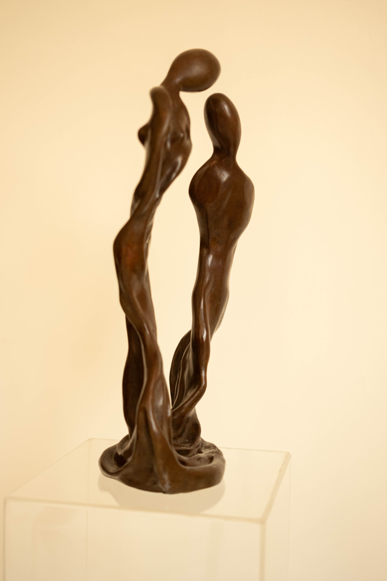 Confidants, bronze sculpture