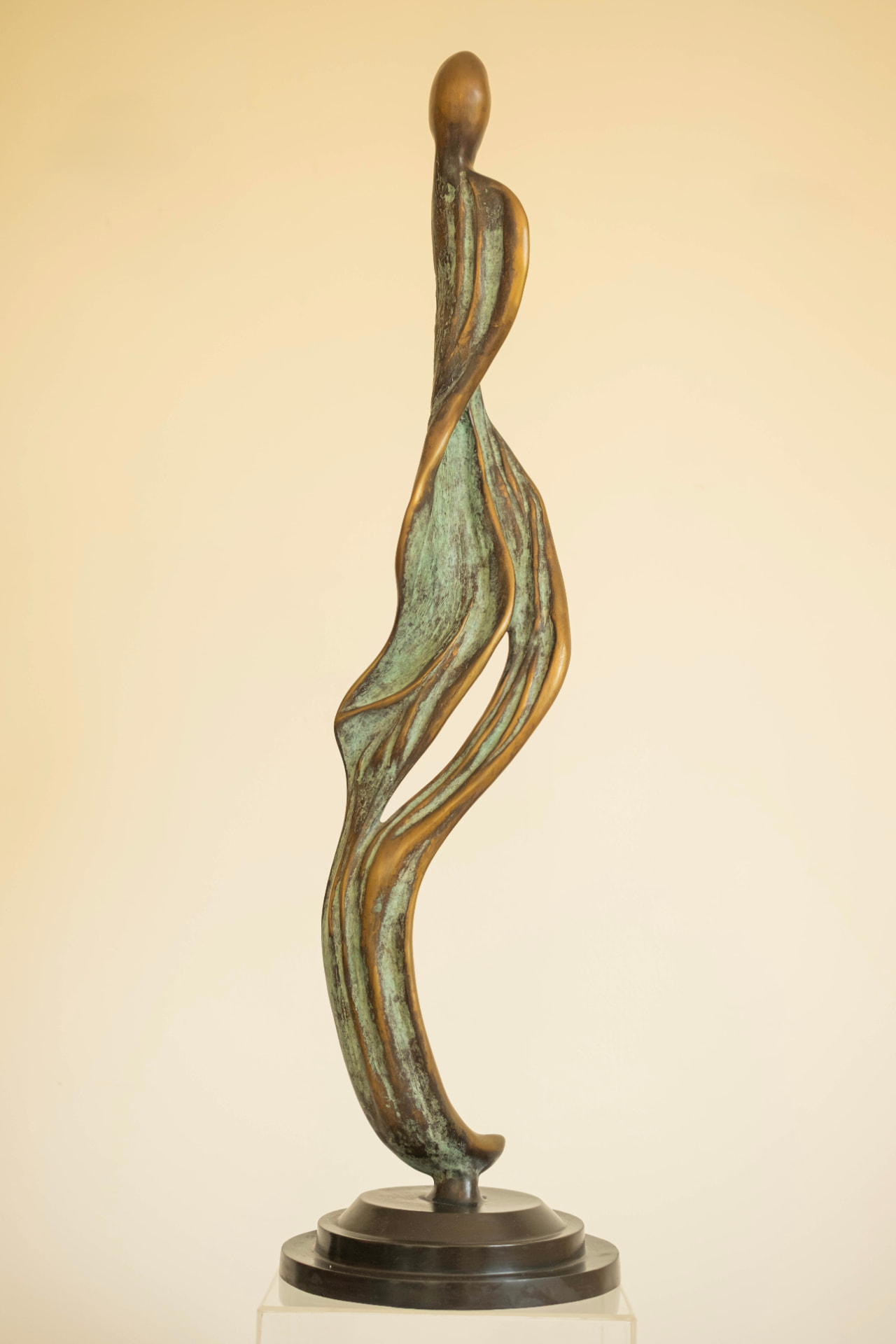 Flame Figure, bronze sculpture, view 5