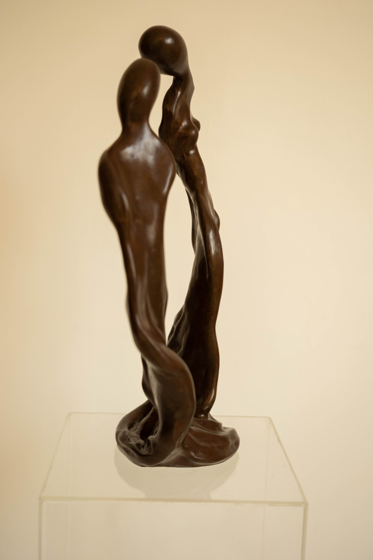 Confidants, bronze sculpture