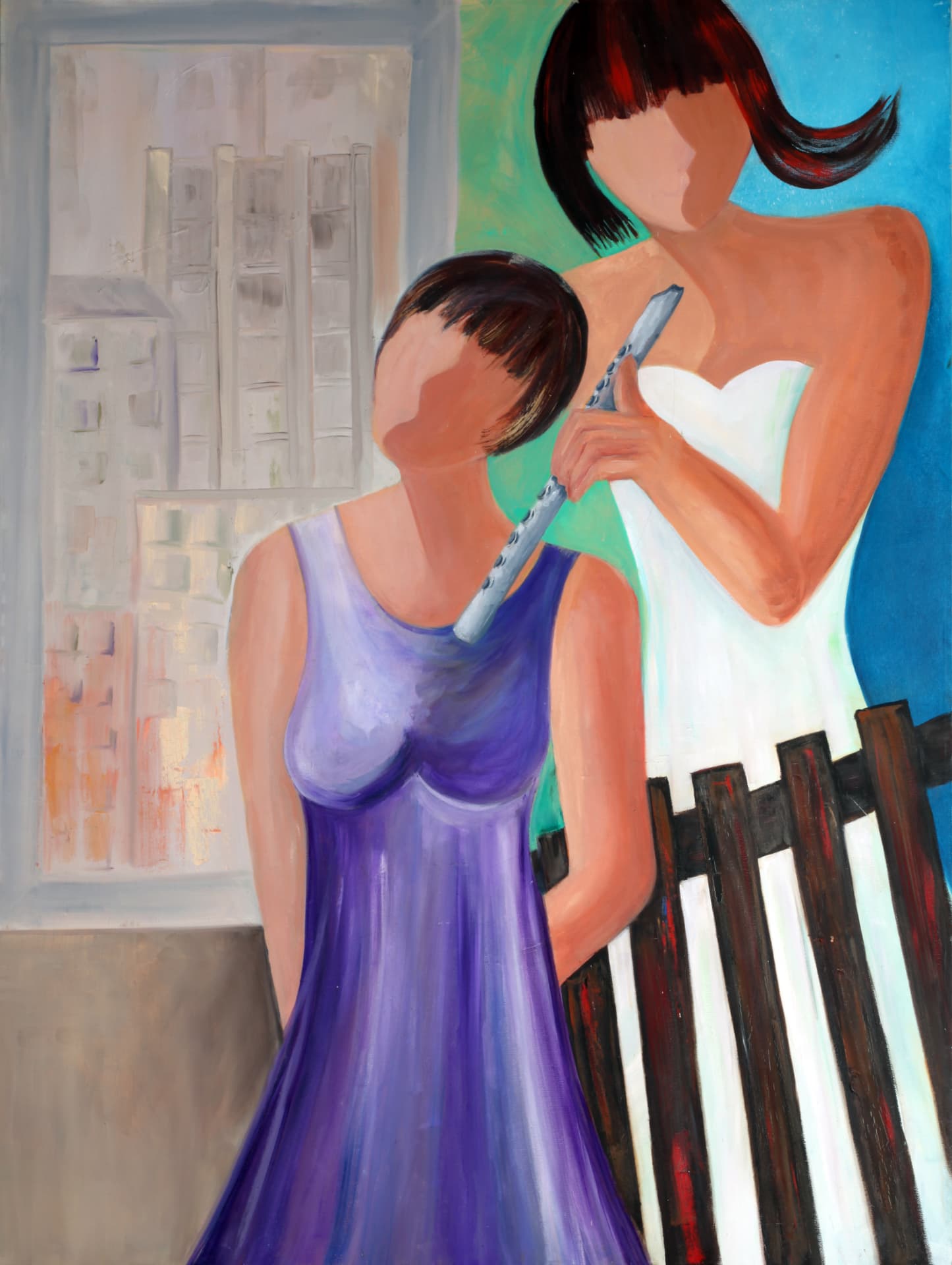 Untitled IX, oil painting by Hasida Steinbock