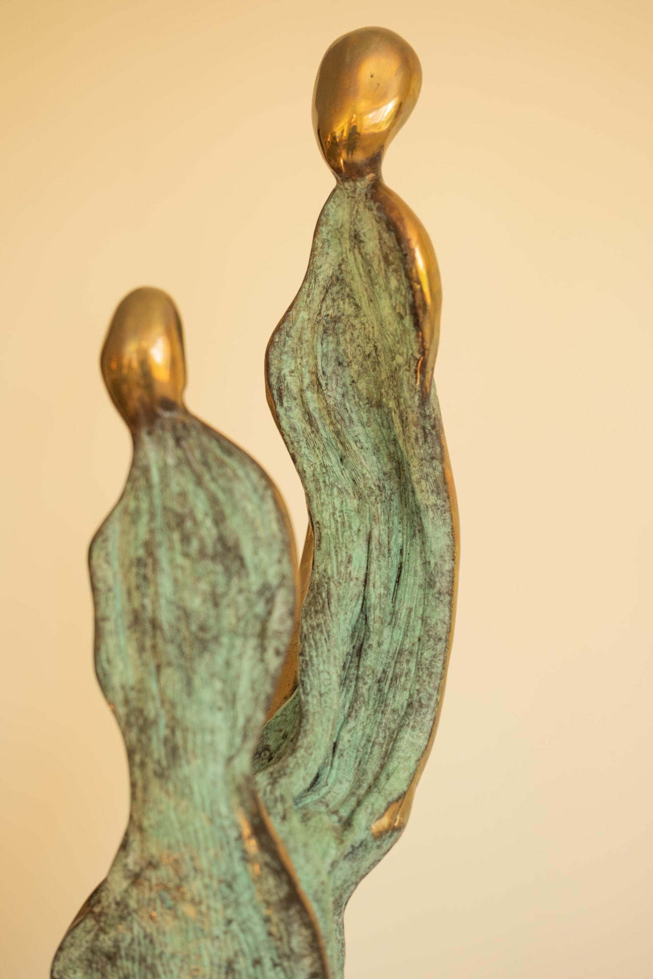 Two Figures Rising, bronze sculpture, view 6